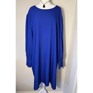 Anthropologie Ichi Cobalt Blue Dress 3X
